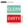 sourcing map Dishwasher Magnet Clean Dirty Sign Rectangle Red-Green Version,