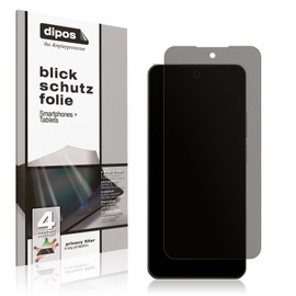 dipos I Blickschutzfolie kompatibel mit Realme C75x Display-Schutzfolie matt mit 4-Wege Sichtschutz-Effekt