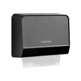 ModunDry Paper Towel Dispensers Wall Mount,Multifold Tri-Fold Paper Towel Holder with Key Lock,No Drilling or Screws Install,Commercial Hand Towel Dispenser for Bathroom,Restroom,Office,Home,Gray