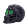 Nemesis Now Horror Skull Ornament Polyresin Black Green Geode 17cm
