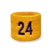 COUVER Basketball Star Golden Yellow Wristband with Purple(Like LA Laker