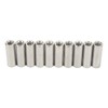 20Pcs M6 Female Thread Coupling Nut Practical Rustproof Stainless Steel