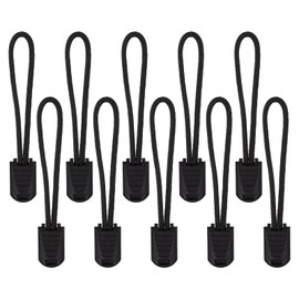 10pcs Zipper Pull Replacements, Heavy Duty Zipper Extenders Universal Zip Pull Tabs Slider for Luggage Backpack Jacket Purse Boots & Bags