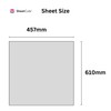 610mm x 457mm 2mm acrylic sheet for greenhouse glass replacement