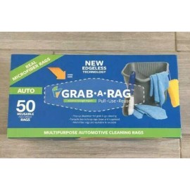 MyRide Grab-A-Rag 50 Pack Reusable Microfiber 12" X 12" Towels Home Auto Cleaning Cloth