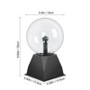 6 Inch Magic Plasma Ball, Electrostatic Ball, Touch Sensitive Flash