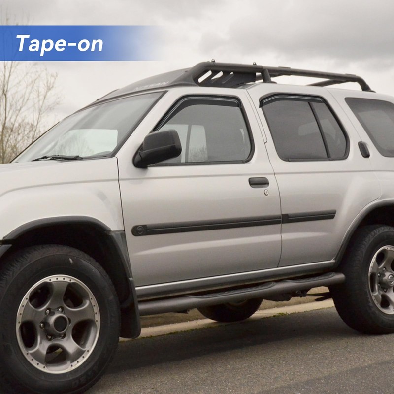 YQAUTEC Window Visors Rain Guards for 2000 2001 2002 2003