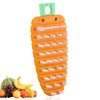 Vegetable Scrubber, Potato Scrubbing Brush Carrot Shape Hanging Vegetable Brush