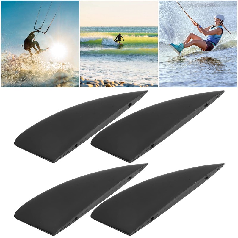 TOTITOM Surfing Watershed Fin, 4-Piece Surfboard Fin Set, Plastic Surf
