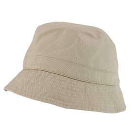 Armycrew Soft Cotton Fisherman Polo Bucket Hat - Stone - S-M