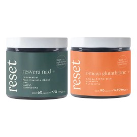 Kit Omega Glutathione+ Y Resvera Nad+ Reset Wellness Sin Sabor