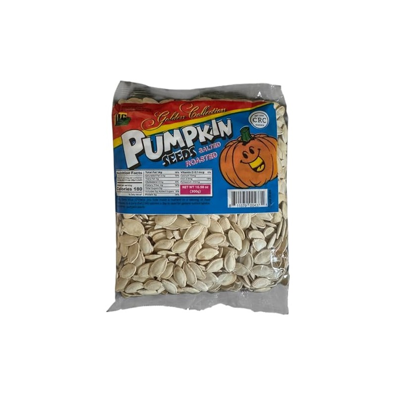 Golden Collection Salted Roasted Pumpkin Seeds 300gr (2 pack salted,
