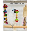 DIYUQISHI 12-Pack Bird Bell Ball Chew Toys, Non-Toxic PP, Cage