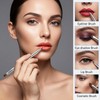 Retractable Lip Brush, Silver Dual Ended Lipstick Brush, Portable Brushes