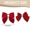 XURJUMI Pack of 2 Women's Hair Bows, Velvet Satin Bow,
