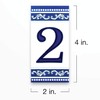Kantu 2113013 Castilla Ceramic Tile Address Number, Blue
