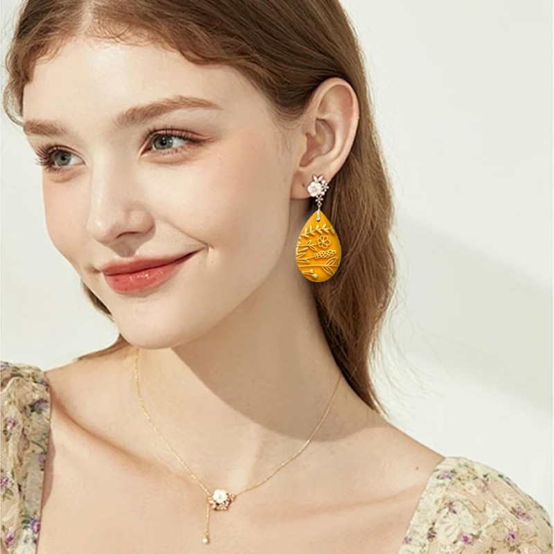 CHGCRAFT Flower Clay Texture Mat Clay Plant Modeling Pattern Pad