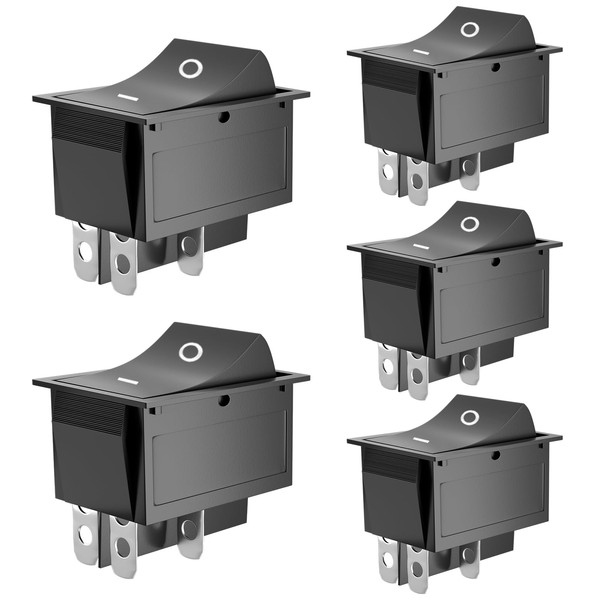 SCOOYUCK Rocker Switch DPDT 25 mm x 31 mm 4-Pin