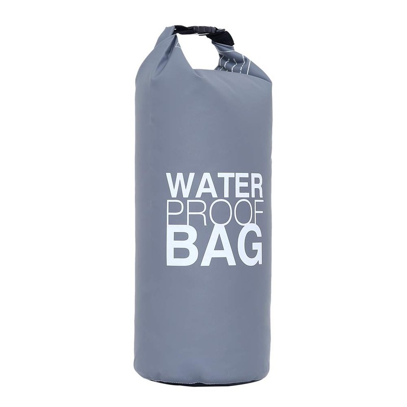 DonDon Waterproof Outdoor Dry Bag for Your Valuables, grey