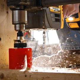 Hole Saw 55 mm, HSS M42 Bi-Metal High-Speed Steel Hole Drill Bit for Wood, Plastic, Drywall and Drywall, Red