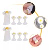 Jelly Therapy Spa Separadores Dedos Silicón Flores, Pedicura, Manicura,