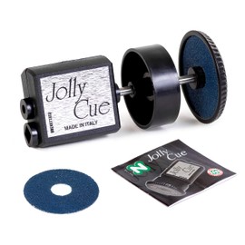Longoni Jolly Cue Repair Tool 2 in 1 for Sanding Flattening Billiard Pool Cue Shaft Ferrules and Cue Tips
