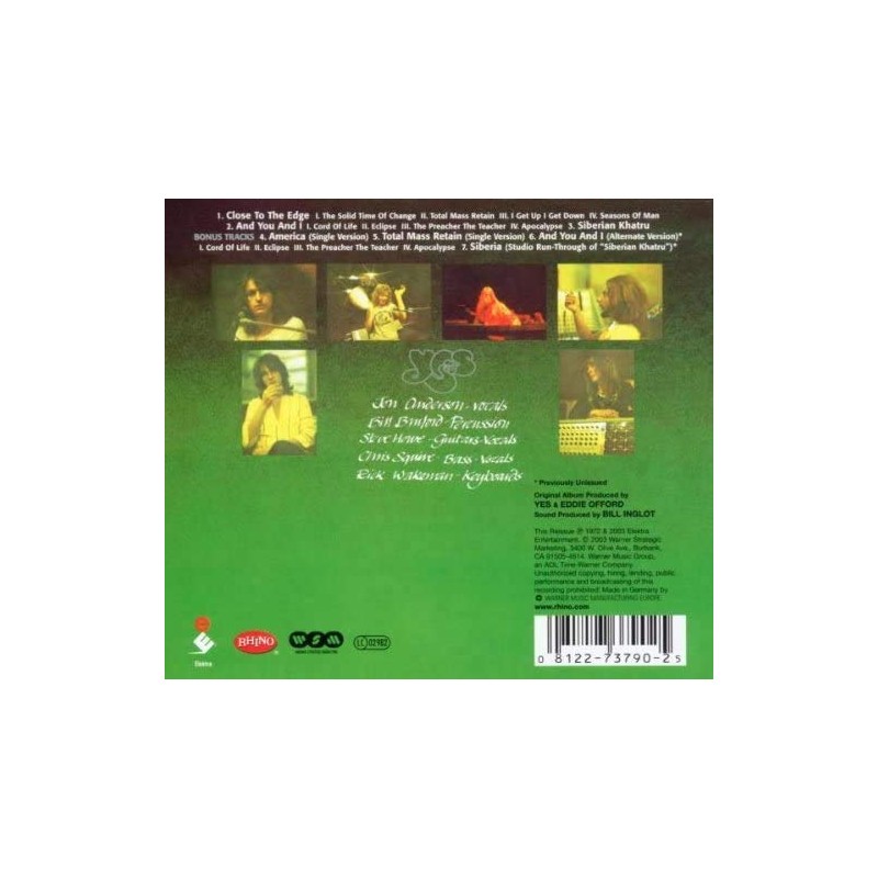 Close To The Edge (Expanded & Remastered) [CD]