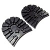Sole Repair Parts Hiker Heel Large Replacement Heel, black