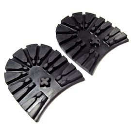 Sole Repair Parts Hiker Heel Large Replacement Heel, black
