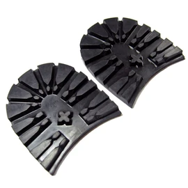 Sole Repair Parts Hiker Heel Large Replacement Heel, black