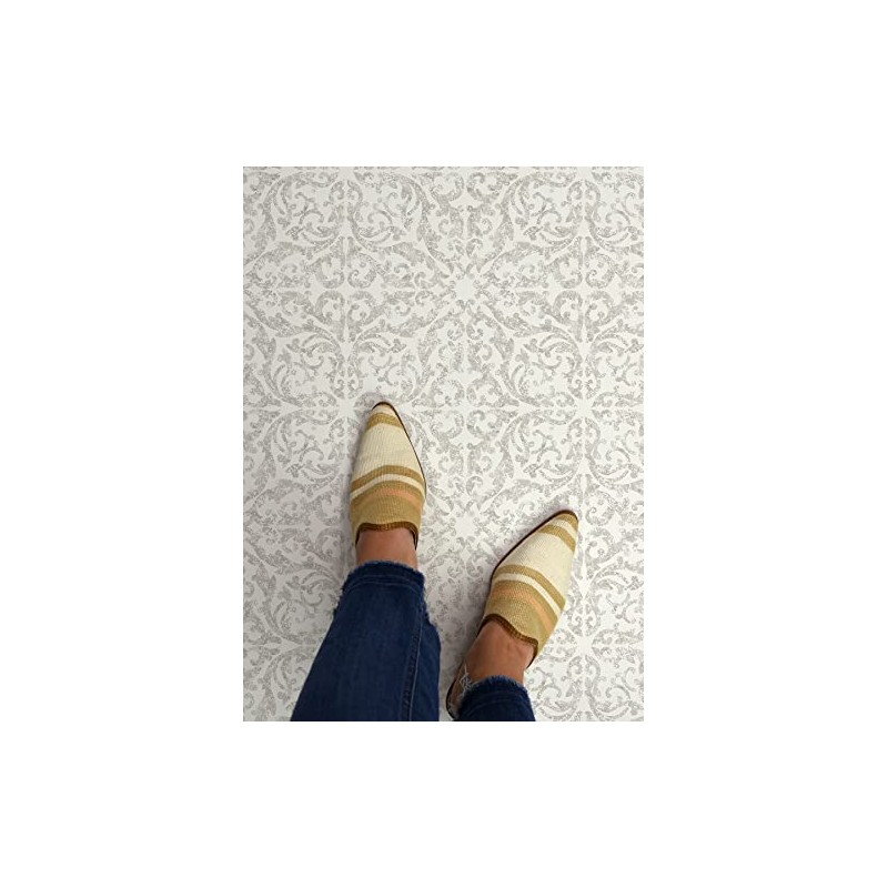 FloorPops Estate Peel & Stick Floor Tiles, Gray