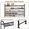 LINZINAR Shoe Rack Long 4 Tier Shoe Storage Organizer Metal