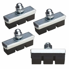 Wideskall® 2 Pairs High Grade 40mm Cycling Bicycle Bike Bolt On Brake Pads