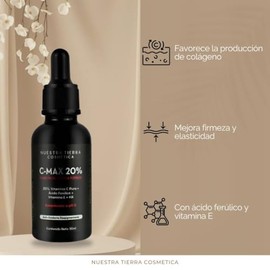 Suero Vitamina C 20% + Ferúlico Aclara Manchas Iluminador
