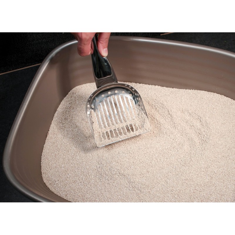 RSVP International Endurance Collection Stainless Steel Kitty Litter Scoop, 4.75x2.5x11.25"