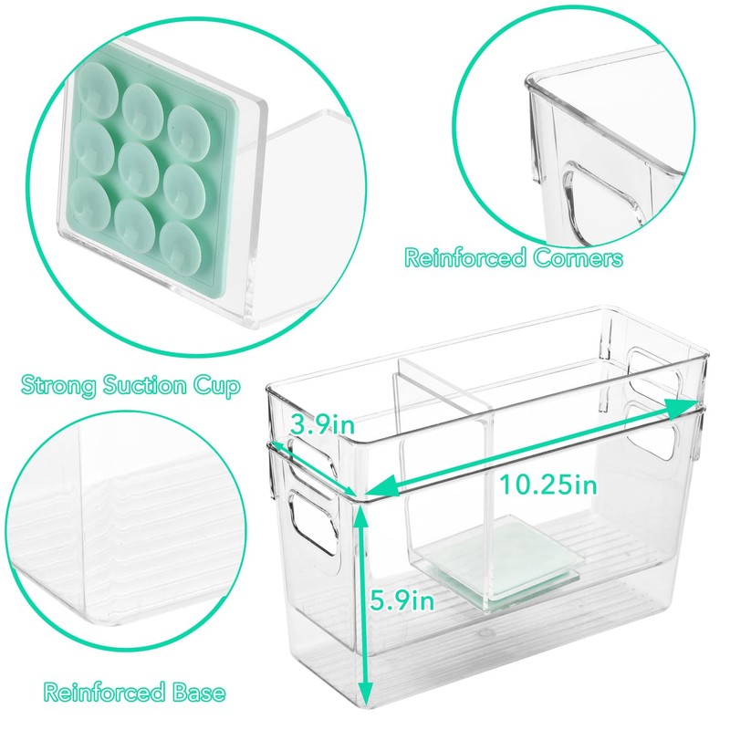 Breastmilk Storage Container with L Shaped Separator Boards, Dividers Will