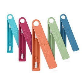 LastSwab® Reusable Buds Swabs for Ear Cleaning - The Sustainable and Sanitary Alternative to Single-Use Q Tips - Zero Waste and Easy to Clean - Comes with a Convenient Travel Case Holder (Peach)