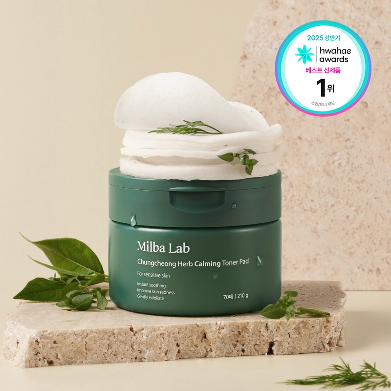Milva Lab Chungcheong Herbal Calming Toner Moisturizing Pads 70 sheets