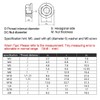 BOZONLI M16 (16 mm) Flange Nuts with Locking Toothing (Self-Locking),