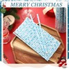 50 Pcs Christmas Plastic Drinking Straws Winter Snowflake Hard Disposable