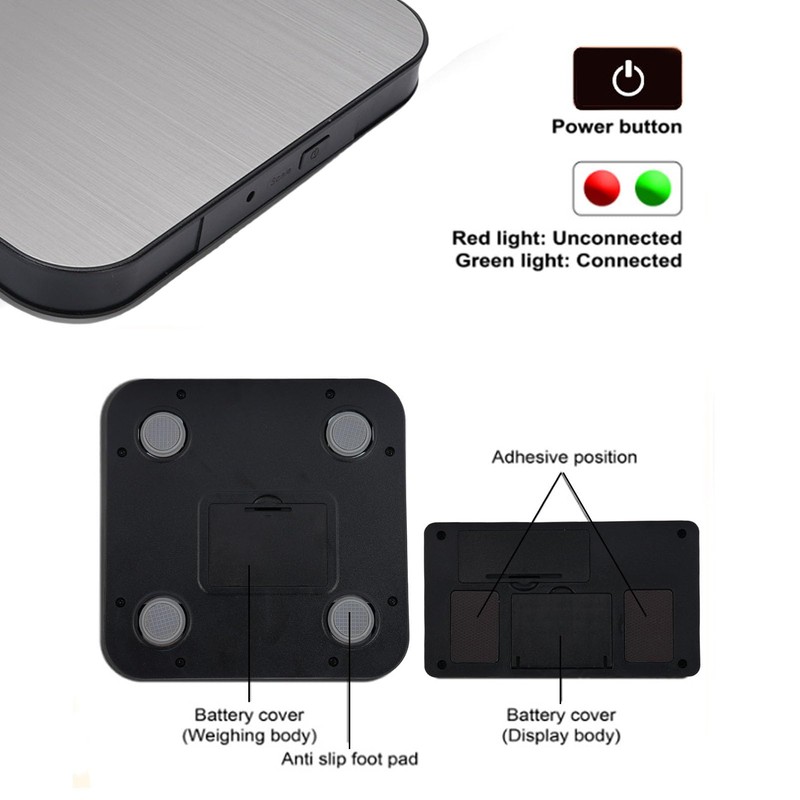 Generic Kitchen Scale, 15KG LCD Display Remote Display Food Scales