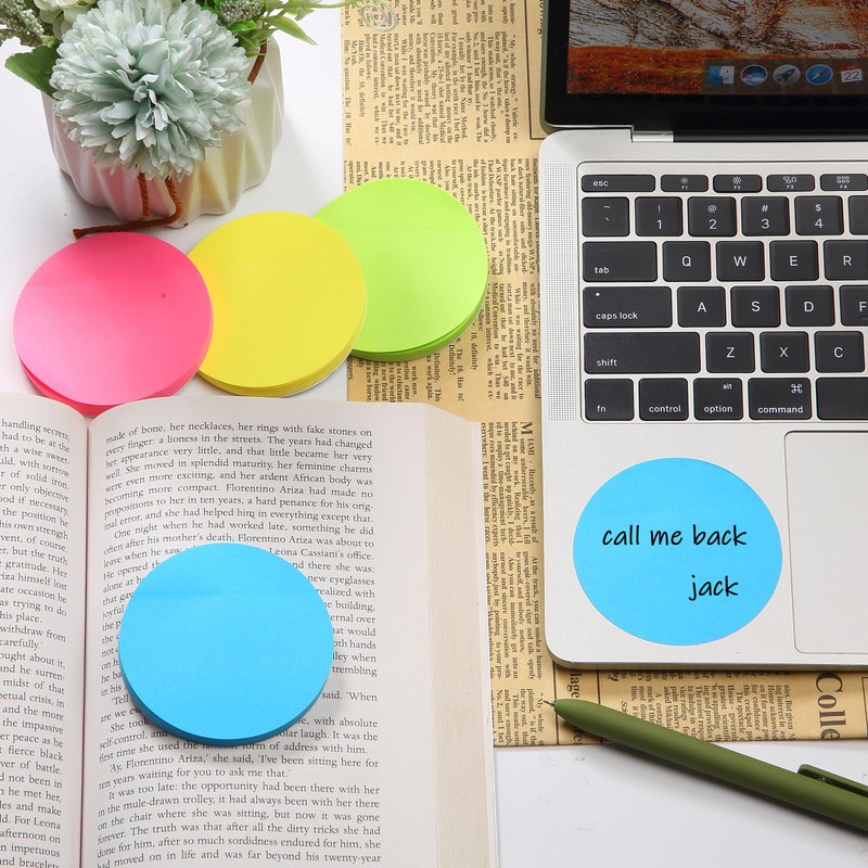 Mr. Pen- Round Sticky Notes, 12 Pads, 720 Sheets, 2.8"