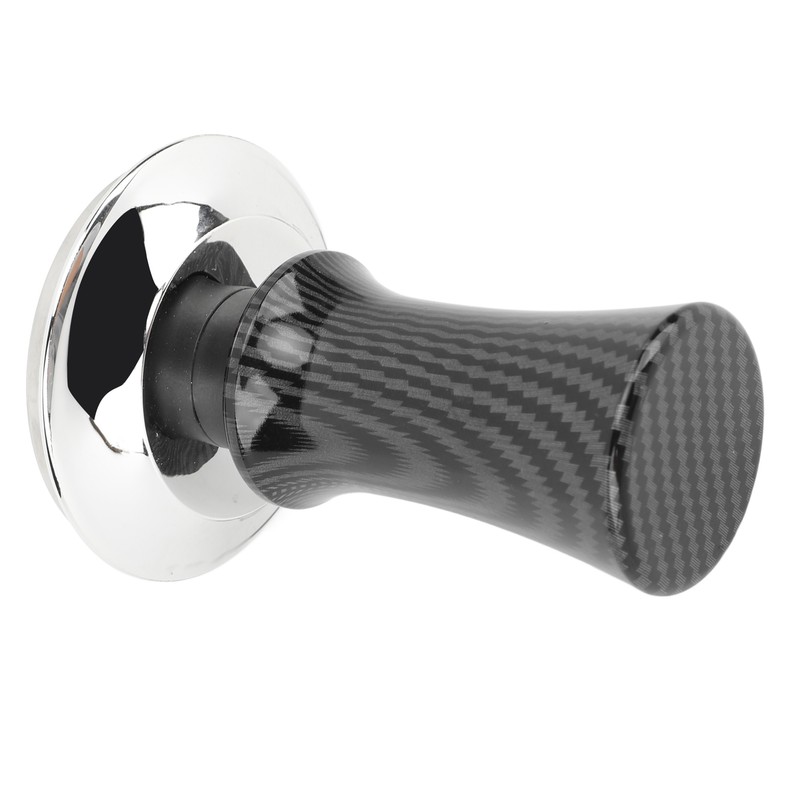 58mm Coffee Tamper Carbon Fiber Elastic Handle Stainless Steel Bottom