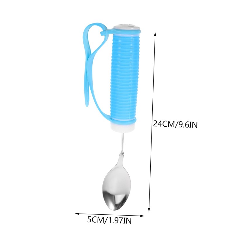 Zerodeko Adaptive Utensils for Elderly Adults Strong Handle Spoon Anti-Shake