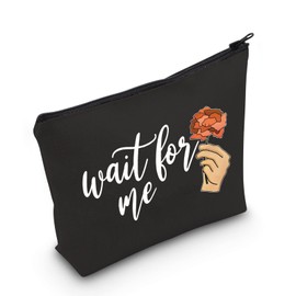 Broadway Musicals Gift Theatre Nerd Gift Broadway Accessories Bag Hadestown Inspired Gift Wait for Me Cosmetic Bag (Wait for me Black UK)