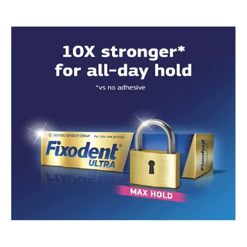 Fixodent Ultra Max Hold crema 2 pack 62g 2.2oz