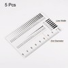 QUARKZMAN 5pcs High Precision SEC Size Estimation Chart 80 mm