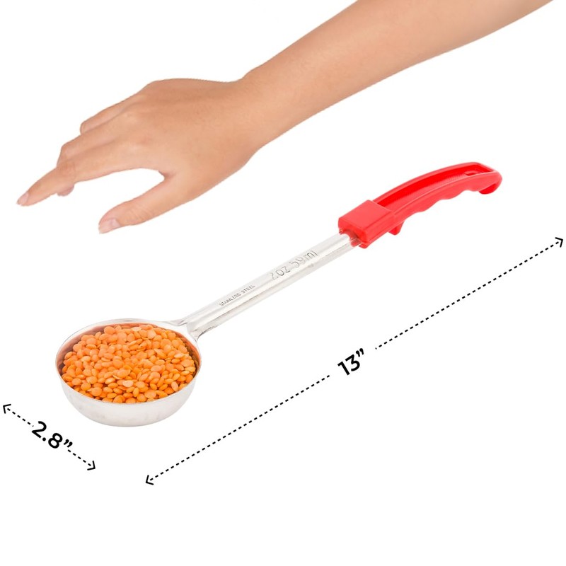 Restaurantware Met Lux 2 Ounce Portion Ladle 1 With Red
