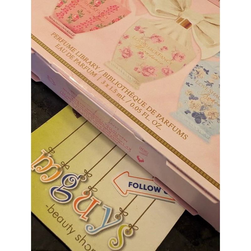 LOVESHACKFANCY Perfume Library EDP Discovery Set 3 Pcs Sample 1.5mL