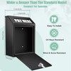 Wall Mounted Cash Box with combination Lock and Slot, Secure